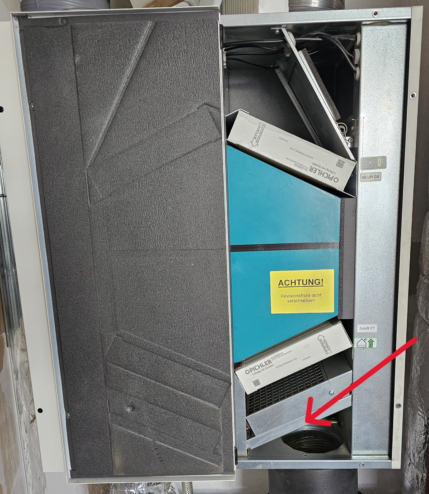 Pichler LG180 Filter Vorheizregister Filtermatte